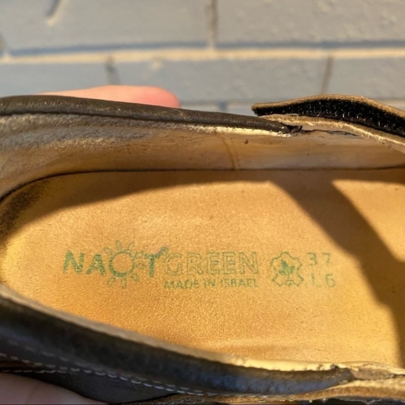 Naot Women Shoe Size 6.5 EUR 37 Brown T Strap Flat Mary Jane Comfort Leather - Picture 6 of 6